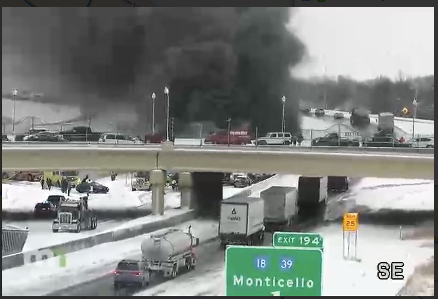 I-94 fire